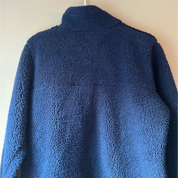 Columbia Mountain Side Heavyweight Fleece Jacket Cozy Teddy Navy Blue Large - Picture 6 of 12